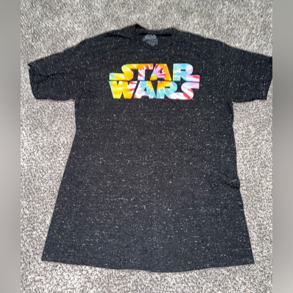 Star Wars Other - Star Wars tie dye logo black tee shirt